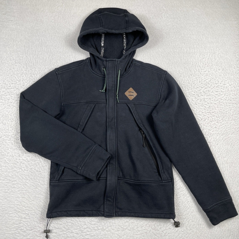 Nike 6.0 Sweatshirt Womens Small Black Full Zip Hoodie Skateboard Streetwear Top